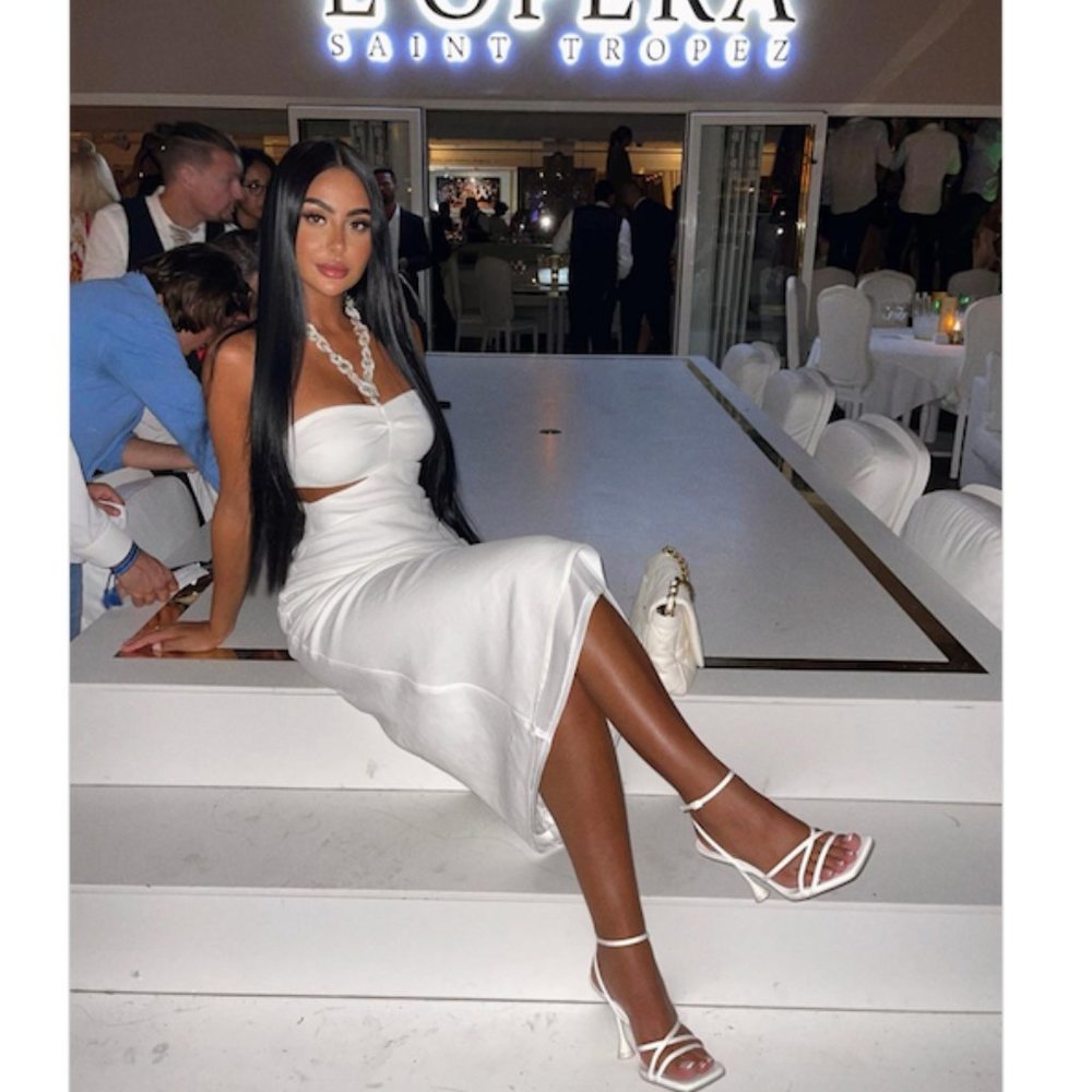 LAST ONE! BLOGGER'S FAVE! Zara Cut Out Dress White Sz XS, M NWT - Picture 11 of 17